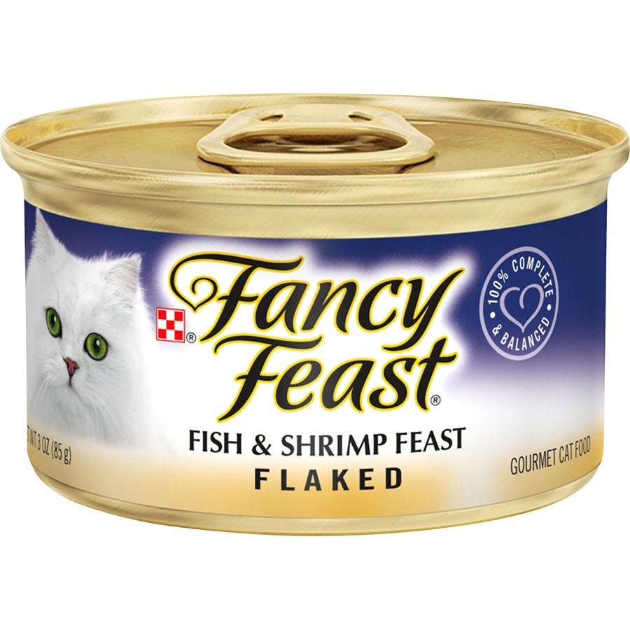 Buy Fancy Feast Flaked Fish and Shrimp Canned Cat Food Online