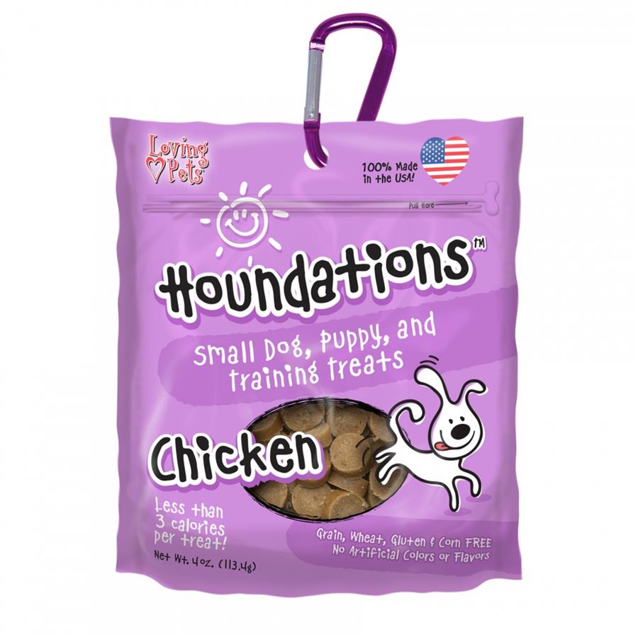 Loving Pets Houndations Grain Free Chicken Training Dog Treats Loving Pets Houndations Grain Free Chicken Training Dog Treats