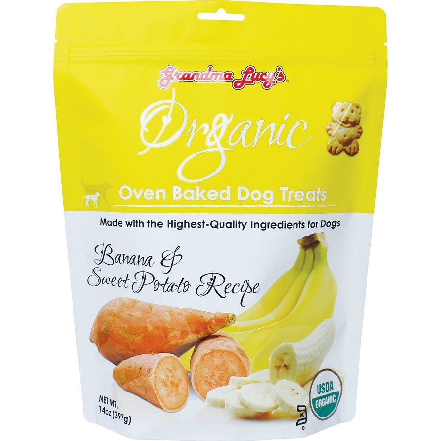 Grandma Lucy's Organic Oven Baked Banana and Sweet Potato Flavor Dog Treats Grandma Lucy's Organic Oven Baked Banana and Sweet Potato Flavor Dog Treats