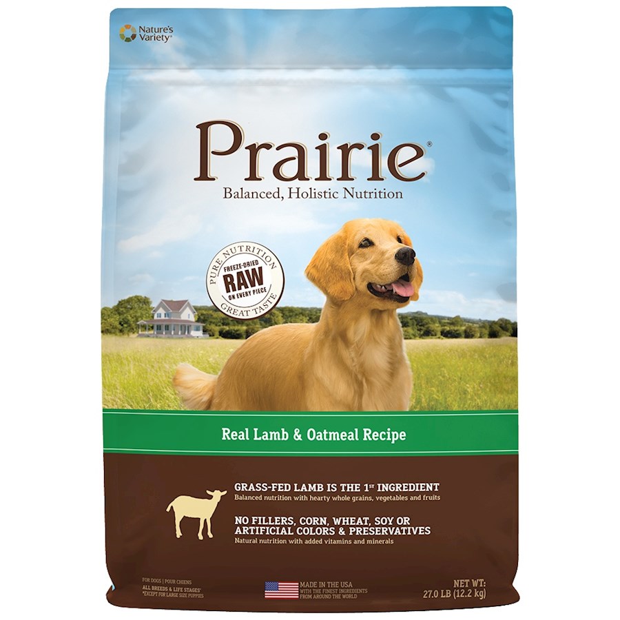 nature's variety prairie lamb and oatmeal