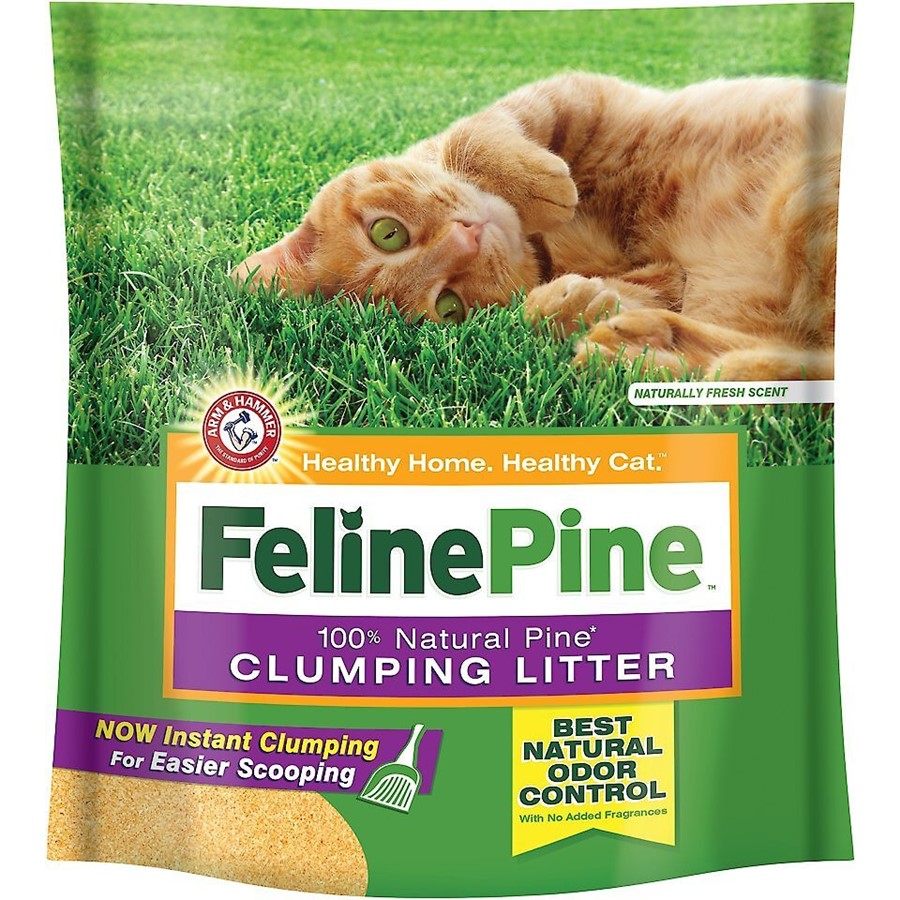 Feline Pine Natural Pine Scoop-able Clumping Cat Litter Feline Pine Natural Pine Scoop-able Clumping Cat Litter
