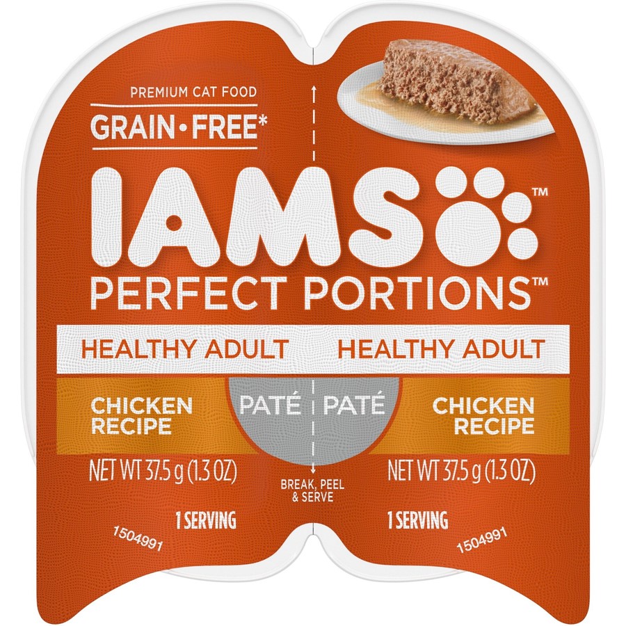 Buy Iams Perfect Portions Healthy Adult Chicken Pate Wet Cat Food