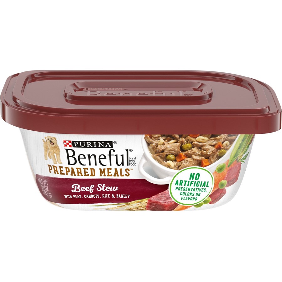 Purina Beneful Prepared Meals Beef Stew Adult Wet Dog Food - 10 oz. Plastic Tub