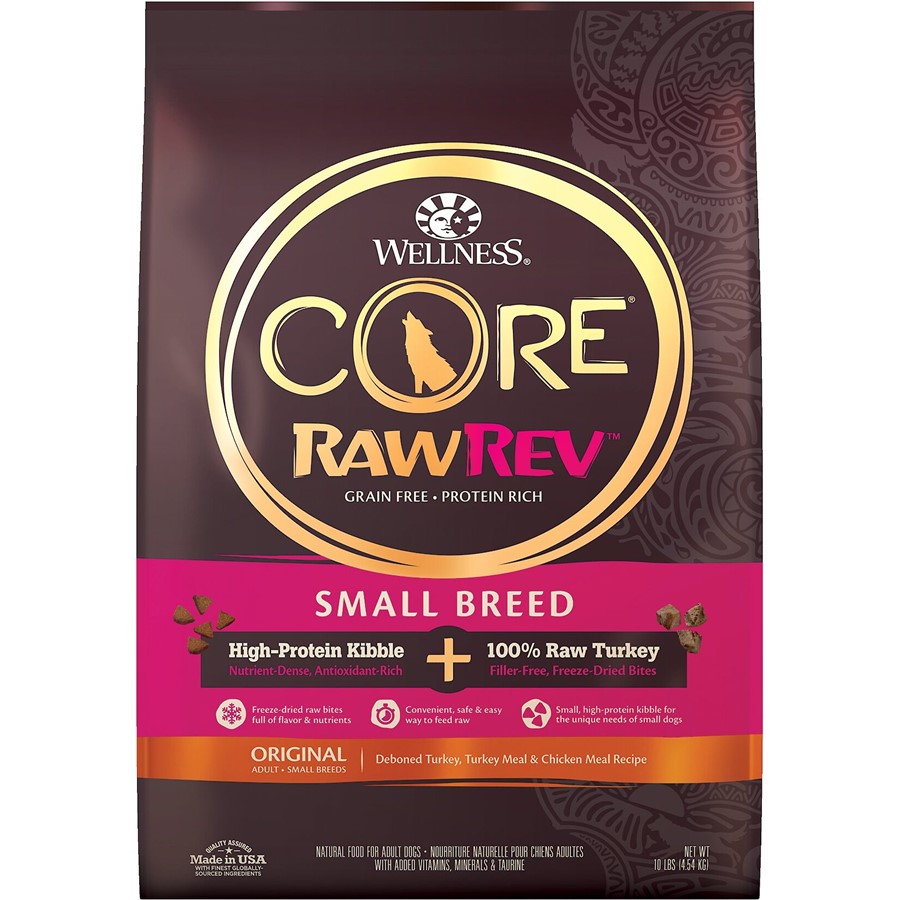 Buy Wellness Core Raw Rev Natural Small Breed Grain Free Original Turkey  and Chicken with Freeze Dried Turkey Dry Dog Food Online | PetCareRx