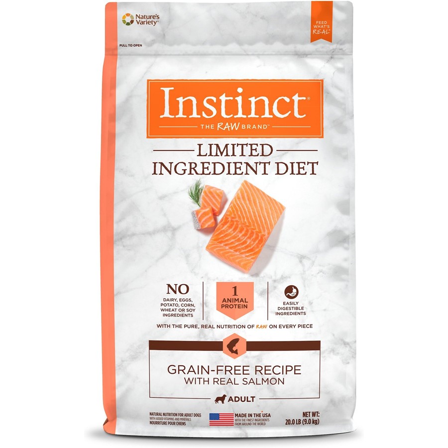 Buy Nature s Variety Instinct Limited Ingredient Adult Diet Grain Free Real Salmon Recipe Natural Dry Dog Food Online PetCareRx