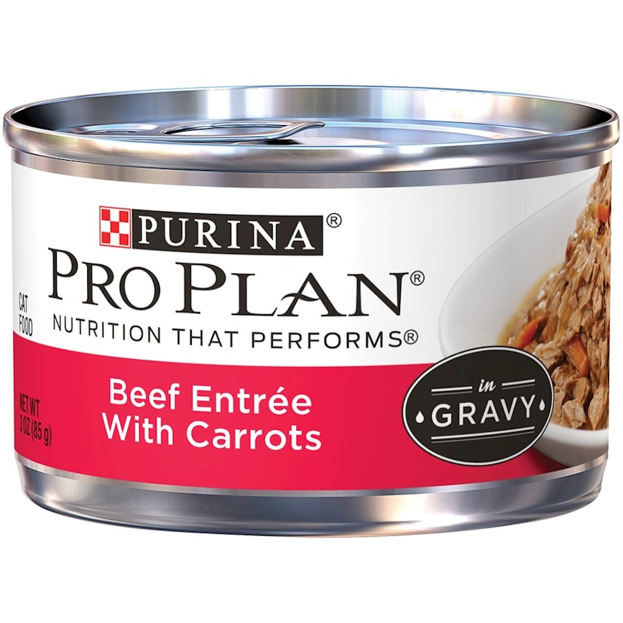 Purina Pro Plan Savor Adult Beef Entree in Gravy with Carrots Canned Cat Food Purina Pro Plan Savor Adult Beef Entree in Gravy with Carrots Canned Cat Food