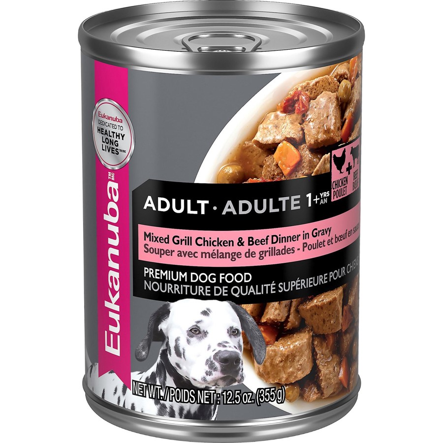 Eukanuba Adult Mixed Grill Chicken & Beef Dinner in Gravy Canned Dog Food