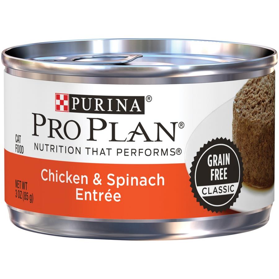 Buy Purina Pro Plan Savor Adult Grain Free Chicken and Spinach Entree  Classic Canned Cat Food Online | PetCareRx