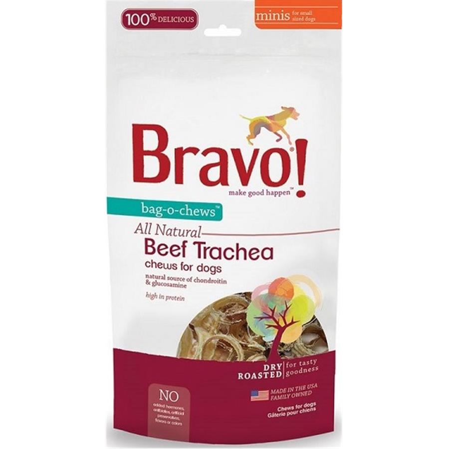 Bravo! Bag-O-Chews Dry Roasted Beef Trachea Dog Treats Bravo! Bag-O-Chews Dry Roasted Beef Trachea Dog Treats