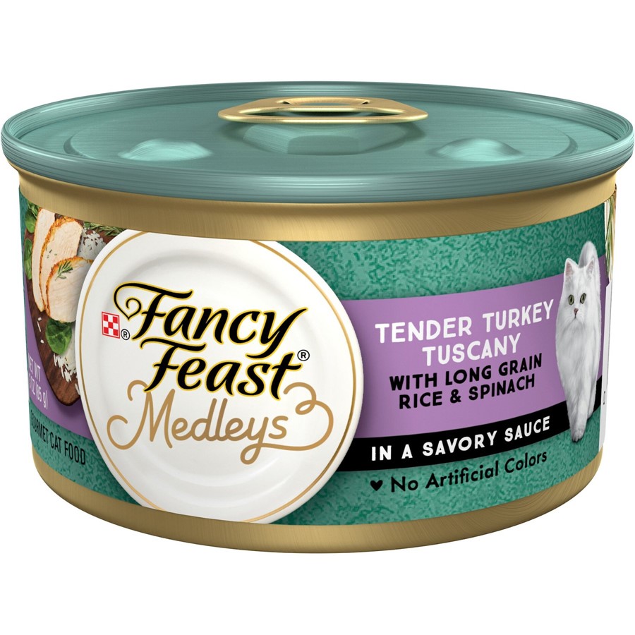 Fancy Feast Elegant Medleys Tender Turkey Tuscany Canned Cat Food Fancy Feast Elegant Medleys Tender Turkey Tuscany Canned Cat Food