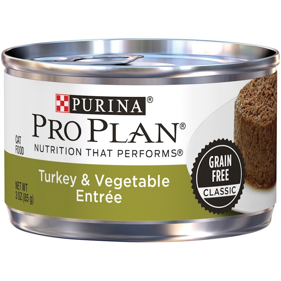 Purina Pro Plan Savor Adult Grain Free Turkey and Vegetable Entree Classic Canned Cat Food