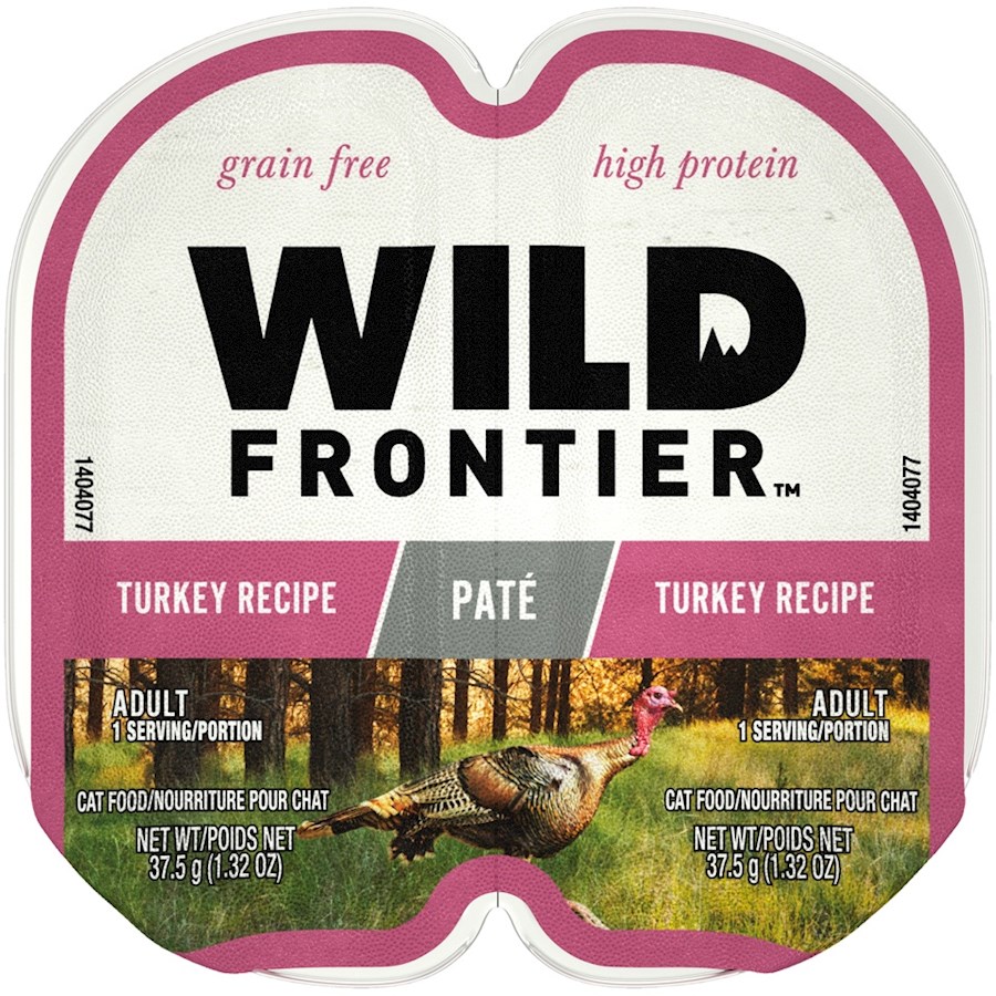 Nutro Wild Frontier Perfect Portions Grain Free Real Turkey Pate Wet Cat  Food Trays