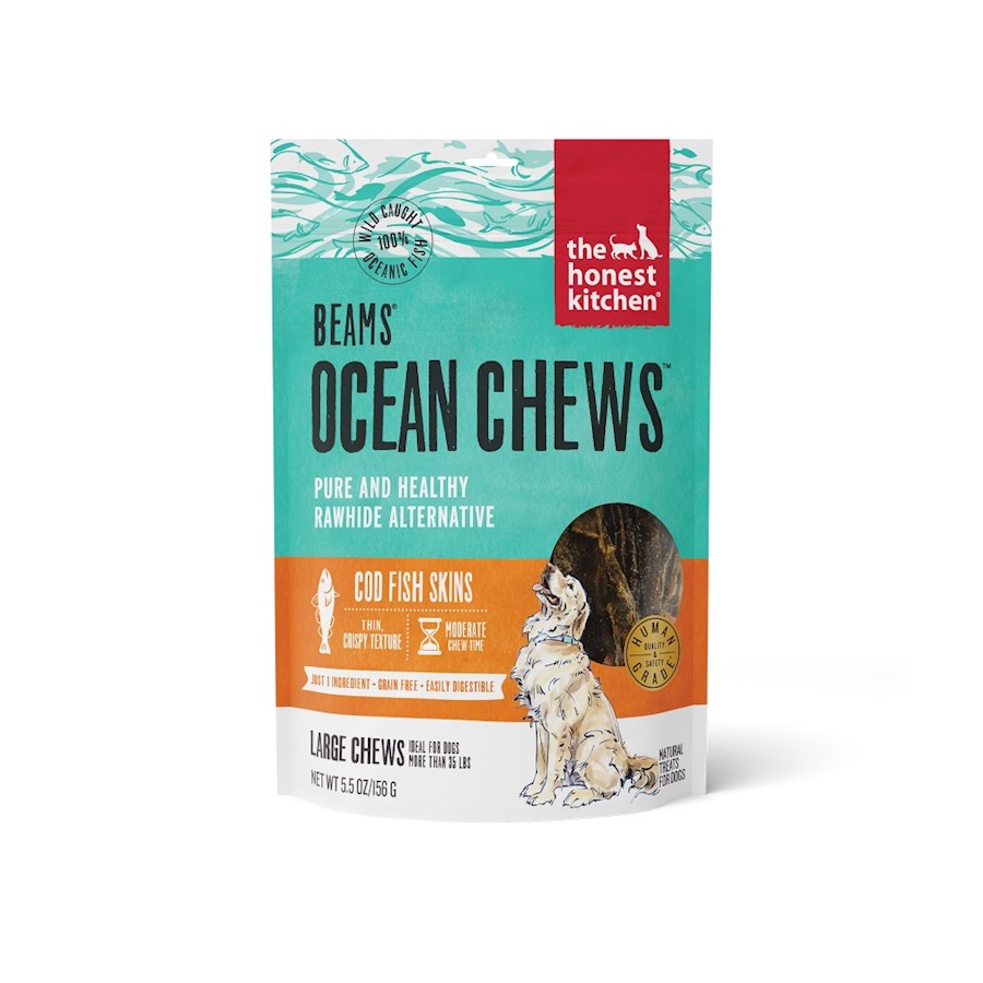 The Honest Kitchen BEAMS Grain Free Large Ocean Chews Cod Skin Dog Treats The Honest Kitchen BEAMS Grain Free Large Ocean Chews Cod Skin Dog Treats