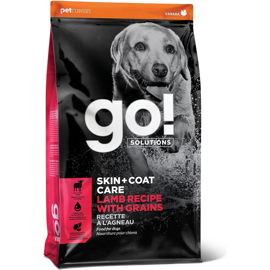 Petcurean Go! Solutions Skin + Coat Care Lamb Recipe Dry Dog Food