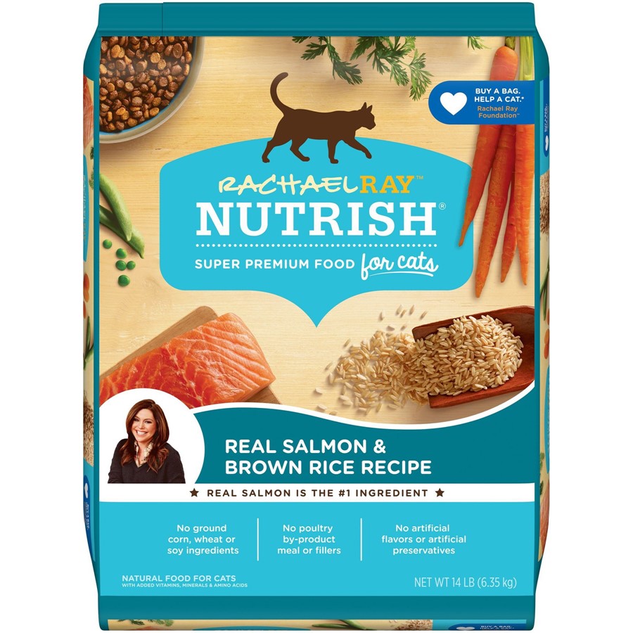 Buy Rachael Ray Nutrish Natural Salmon Brown Rice Recipe Dry Cat