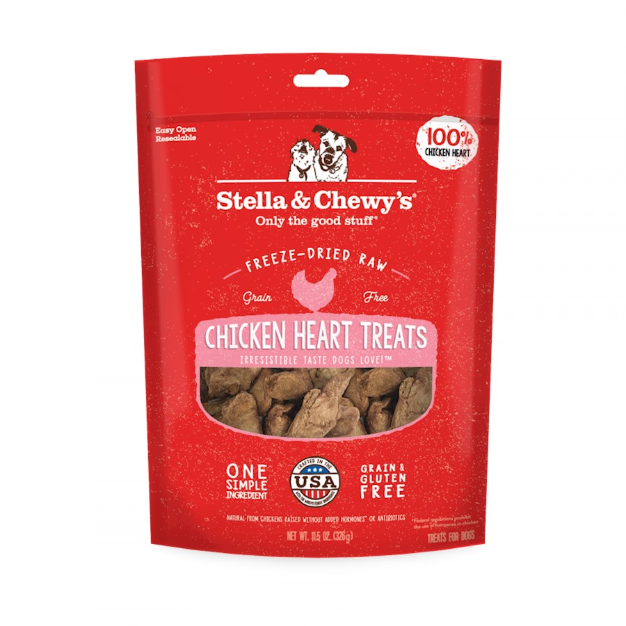 Buy Stella Chewy s Freeze Dried Raw Chicken Hearts Dog Treats