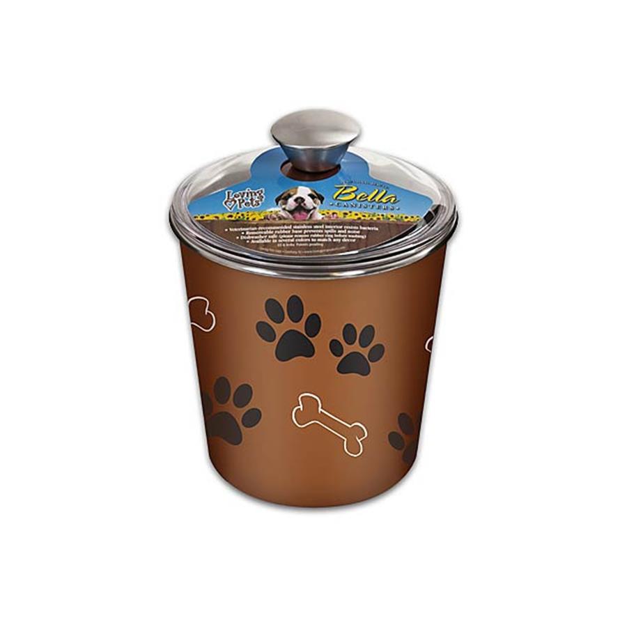 Loving Pets Bella Canister Copper Treat Holder