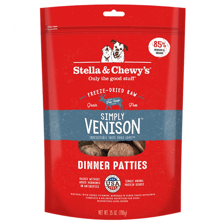 Buy Stella Chewy's Simply Venison Freeze-Dried Raw Patties Dog