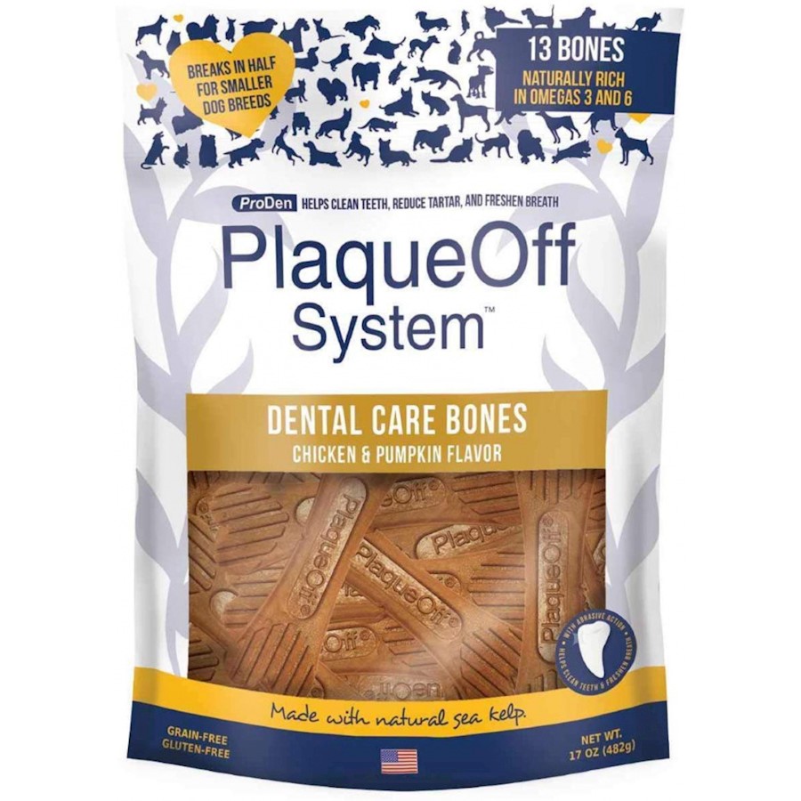 Proden PlaqueOff Dental Chicken & Pumpkin Dog Bones Proden PlaqueOff Dental Chicken & Pumpkin Dog Bones
