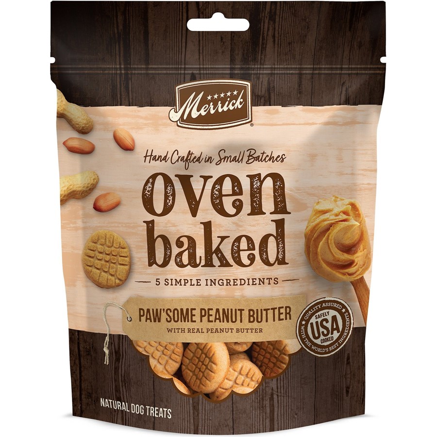 Merrick Oven Baked Paw'some Peanut Butter Dog Treats Merrick Oven Baked Paw'some Peanut Butter Dog Treats