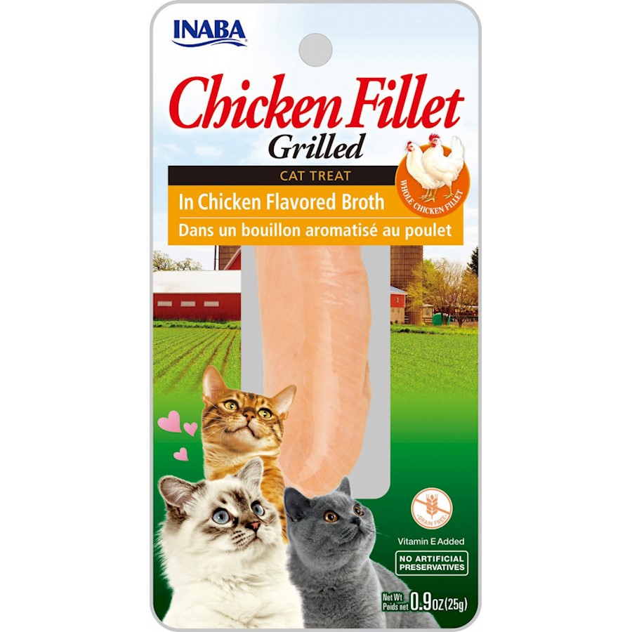 Inaba Ciao Grain Free Grilled Chicken Fillet in Broth Cat Treat