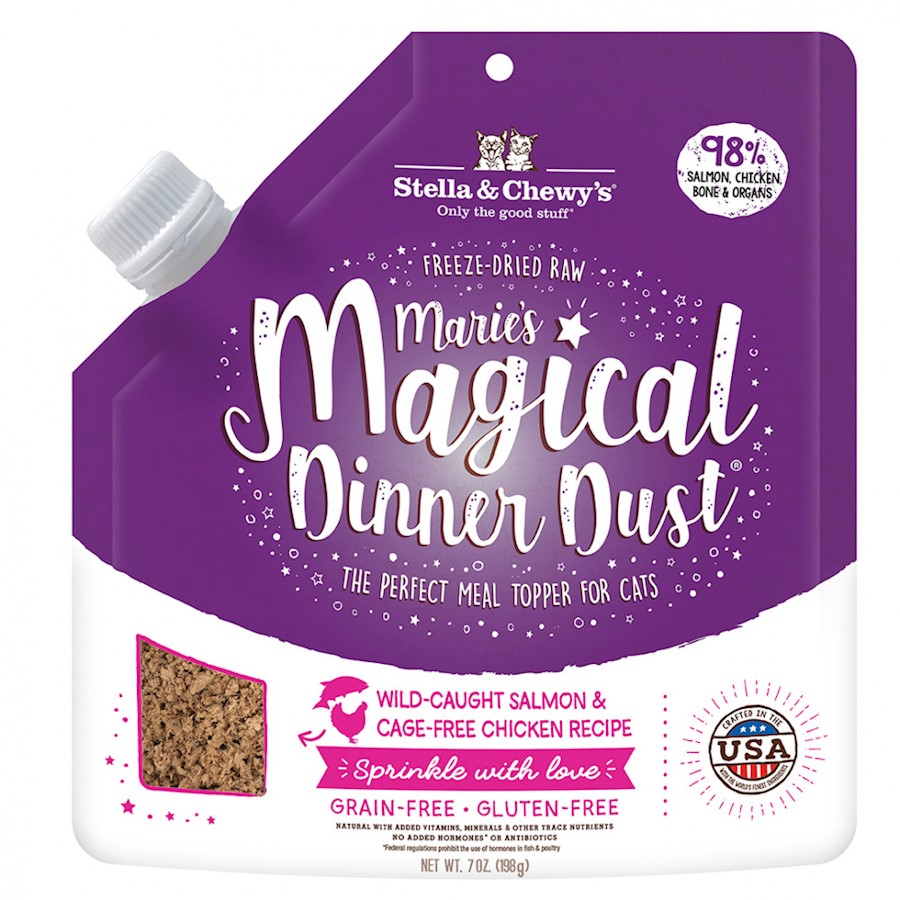 Stella & Chewy's Marie’s Magical Dinner Dust Cat Wild Caught Salmon and Cage Free Chicken Recipe