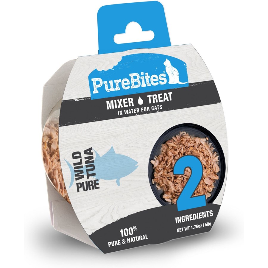 PureBites Mixer Wild Skipjack Tuna in Water Cat Food Topper Treat PureBites Mixer Wild Skipjack Tuna in Water Cat Food Topper Treat