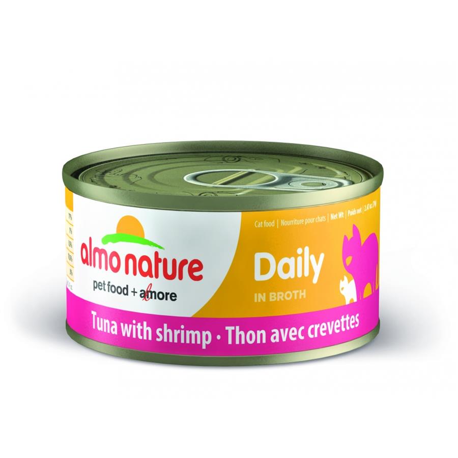 Almo Nature Daily Grain Free Tuna with Shrimp Canned Cat Food