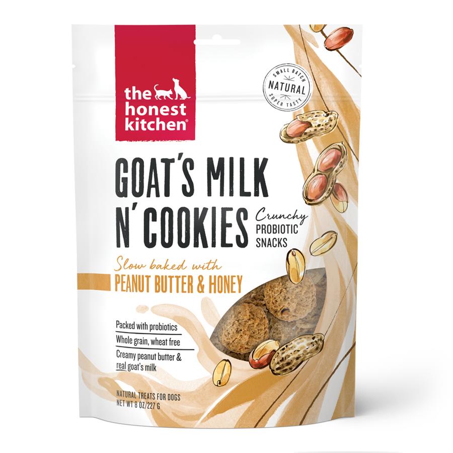 The Honest Kitchen Goat's Milk N' Cookies Slow Baked with Peanut Butter & Honey Dog Treats The Honest Kitchen Goat's Milk N' Cookies Slow Baked with Peanut Butter & Honey Dog Treats