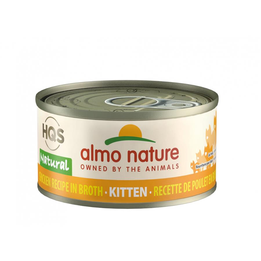 Almo Nature HQS Natural Kitten Grain Free Additive Free Chicken Canned Cat Food Almo Nature HQS Natural Kitten Grain Free Additive Free Chicken Canned Cat Food