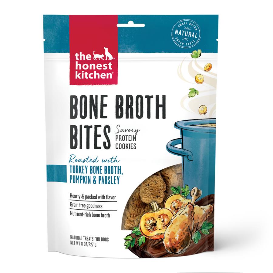 The Honest Kitchen Bone Broth Bites Roasted with Turkey Bone Broth & Pumpkin Dog Treats The Honest Kitchen Bone Broth Bites Roasted with Turkey Bone Broth & Pumpkin Dog Treats