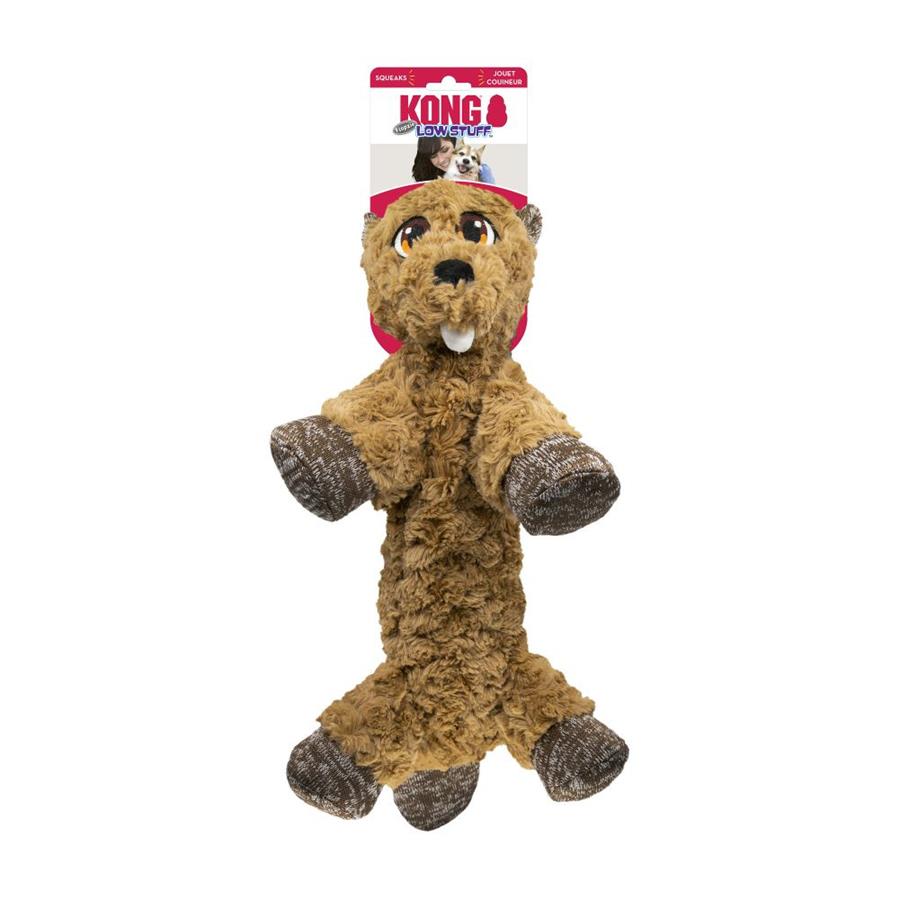 kong plush beaver dog toy