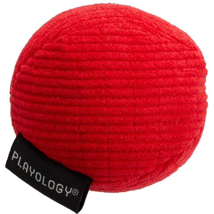 Playology Plush Ball Beef Scented Dog Toy