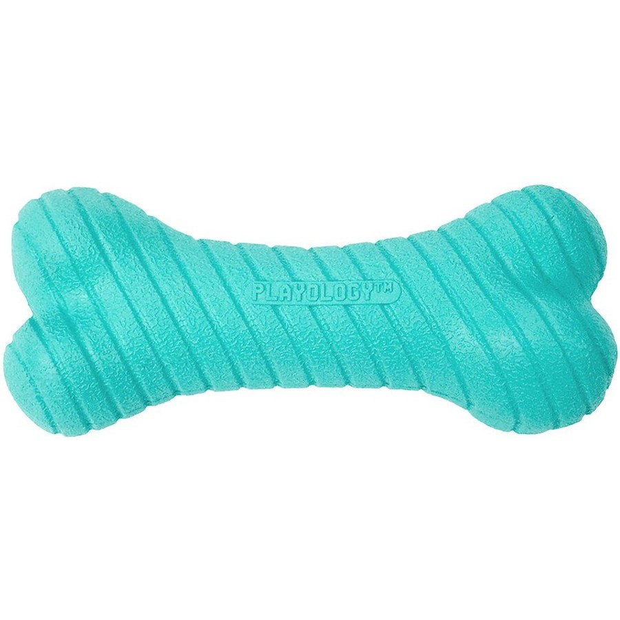 Buy Playology Dual Layer Bone Peanut Butter Scented Dog Toy Online PetCareRx