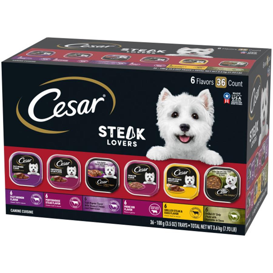 Buy Cesar Steak Variety Pack Dog Food Online PetCareRx