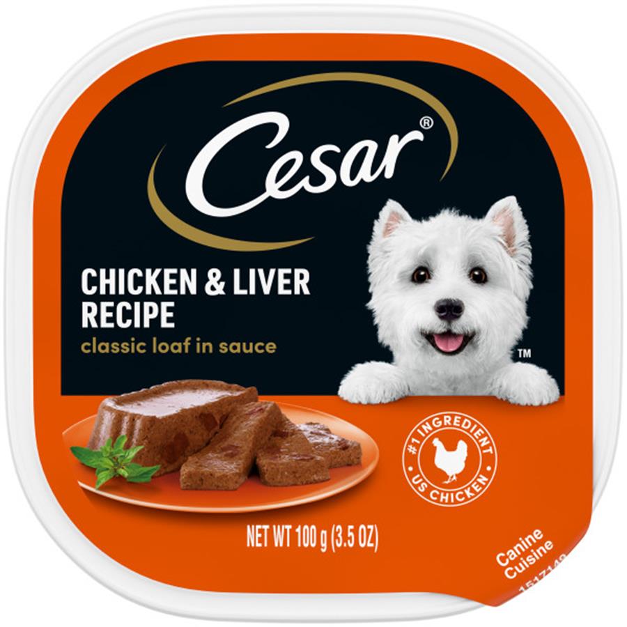 Buy Cesar Cuisine Chicken Liver Recipe Canned Dog Food Online PetCareRx