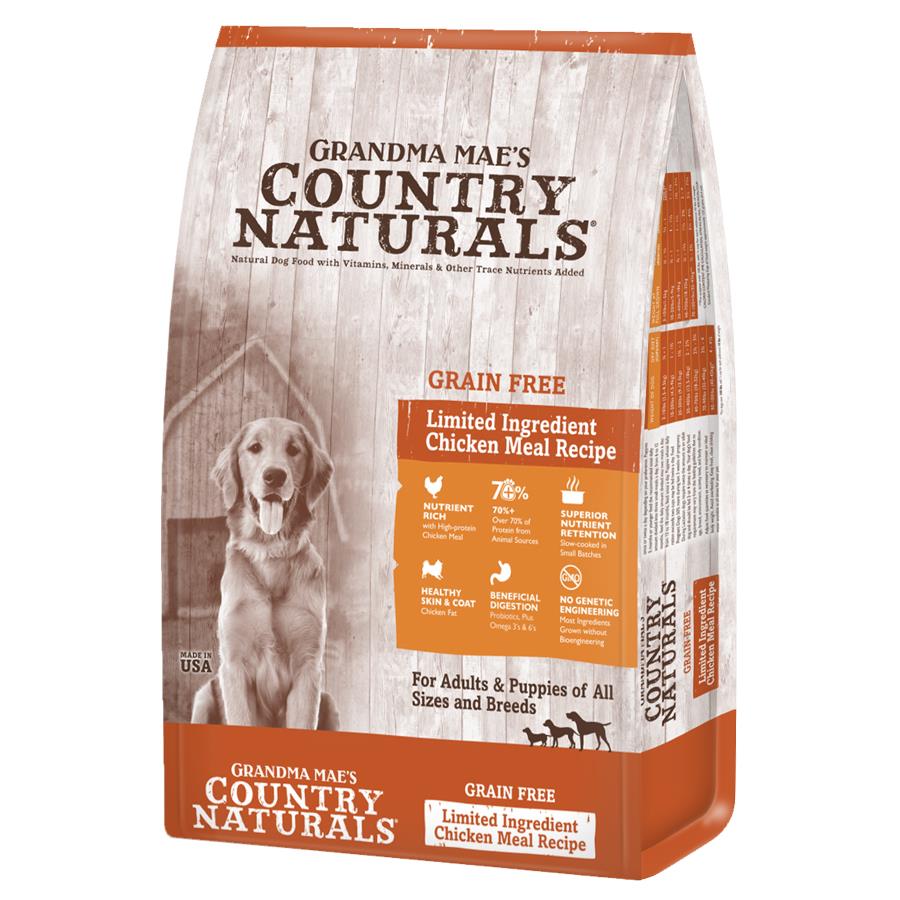 Grandma Mae s Country Naturals Grain Free Chicken Limited Ingredient Dry Food for Dogs