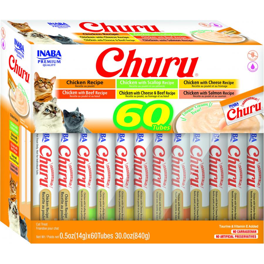 churu様 INABA Churu Seafood Variety Creamy Puree Grain-Free Lickable