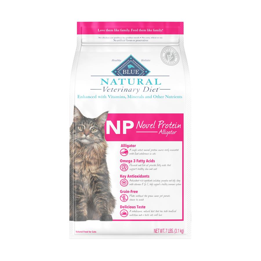 Blue Natural Veterinarian Diet NP Novel Protein Alligator Dry Cat