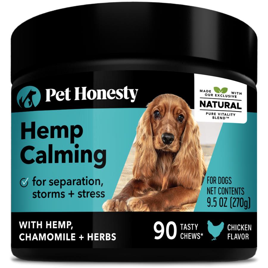 Buy Pet Honesty Dog Hemp Calming Chews Anxiety Stress Relief Chicken Online PetCareRx