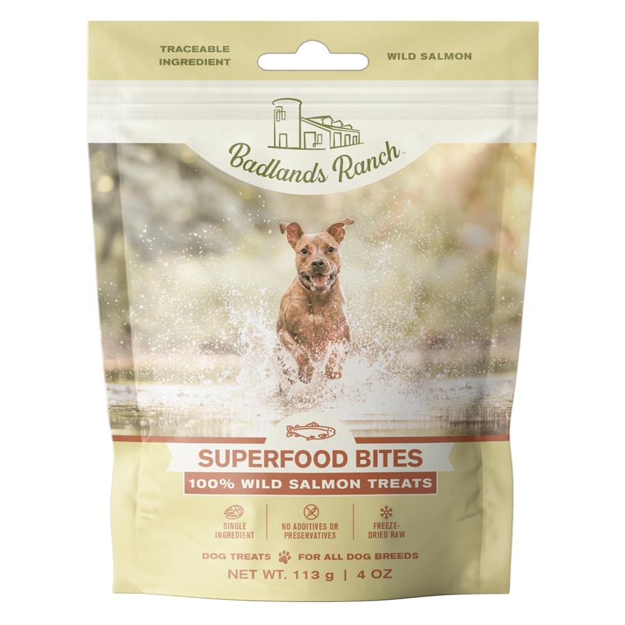 Badlands Ranch Freeze-Dried Raw Superfood Bites Salmon Treats Dog Food Badlands Ranch Freeze-Dried Raw Superfood Bites Salmon Treats Dog Food